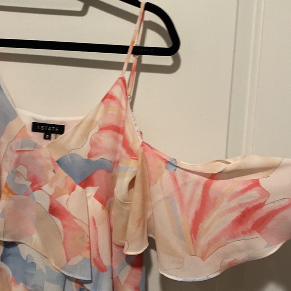 1. State Colorful Ruffle Romper - Picture 3 of 4